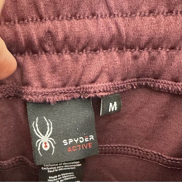 NWT Spyder Active Women's Medium Burgundy Joggers - Picture 5 of 7